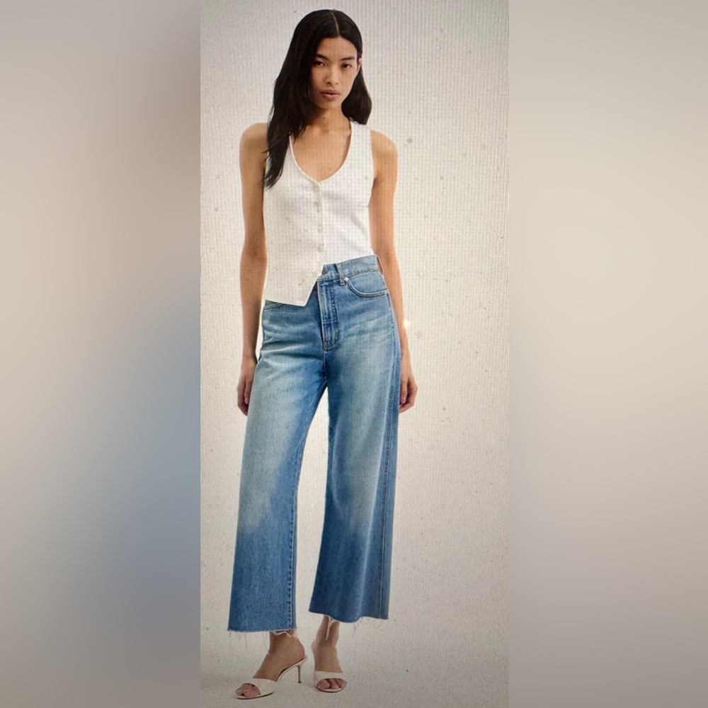 Veronica Beard Light Blue Flare Jeans